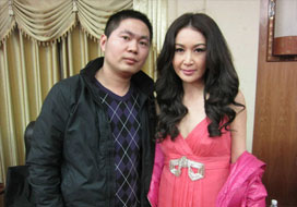 广州星空与明星合影